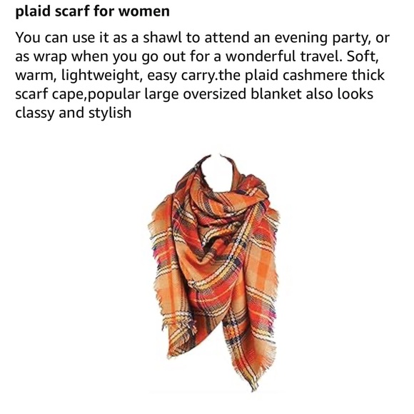 NEAL LINK blanket, scarf for ladies plaid excellent condition super SOFT - Picture 7 of 9